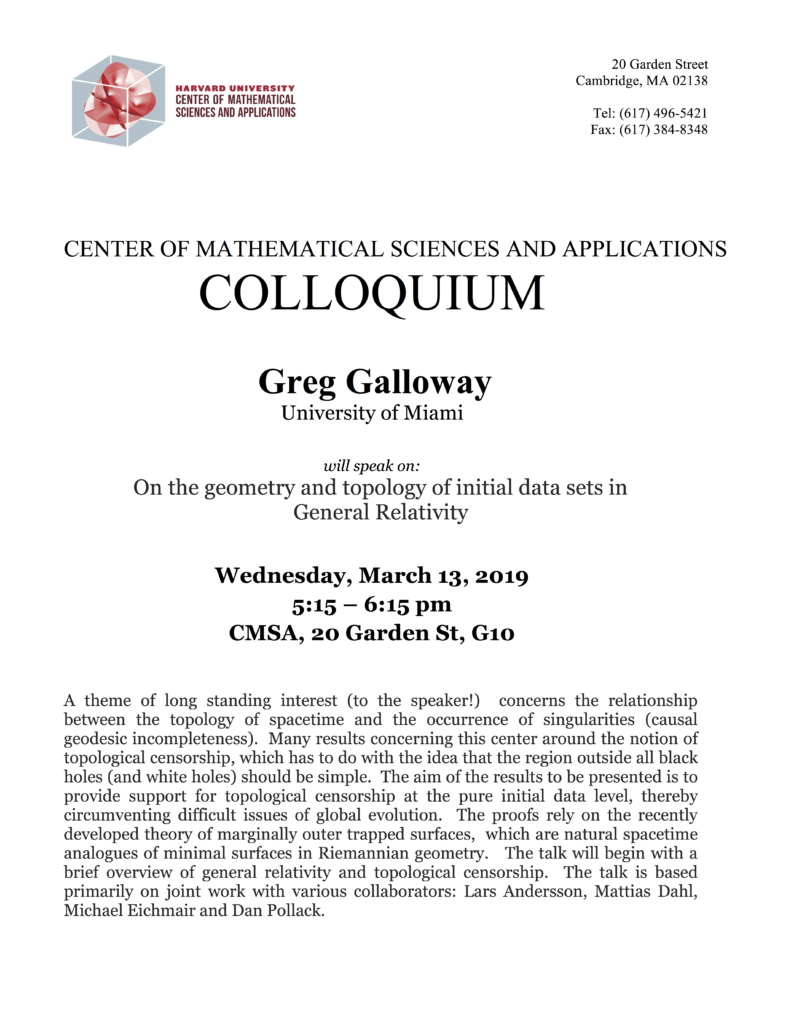 2/13/2019 Colloquium