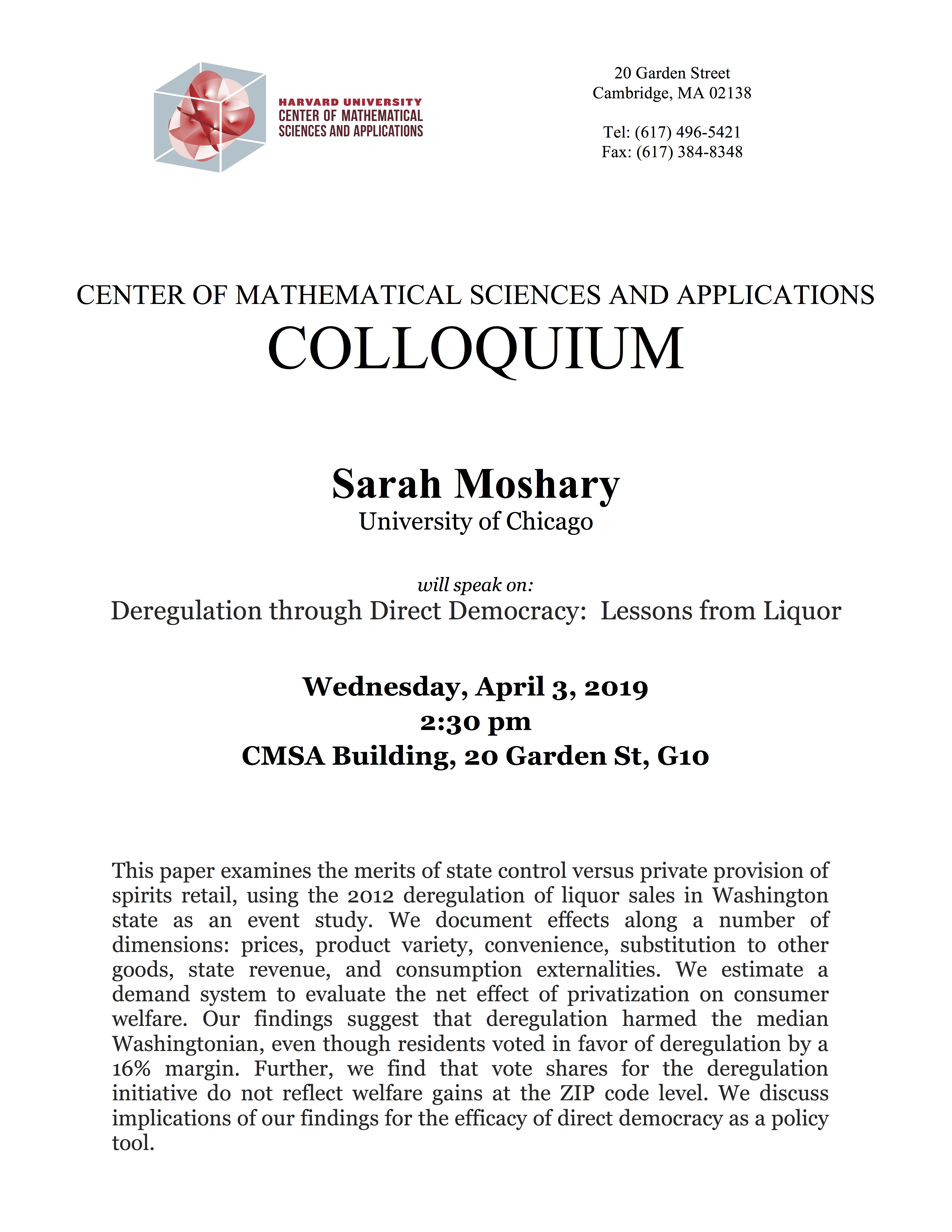 4/3/2019 Colloquium
