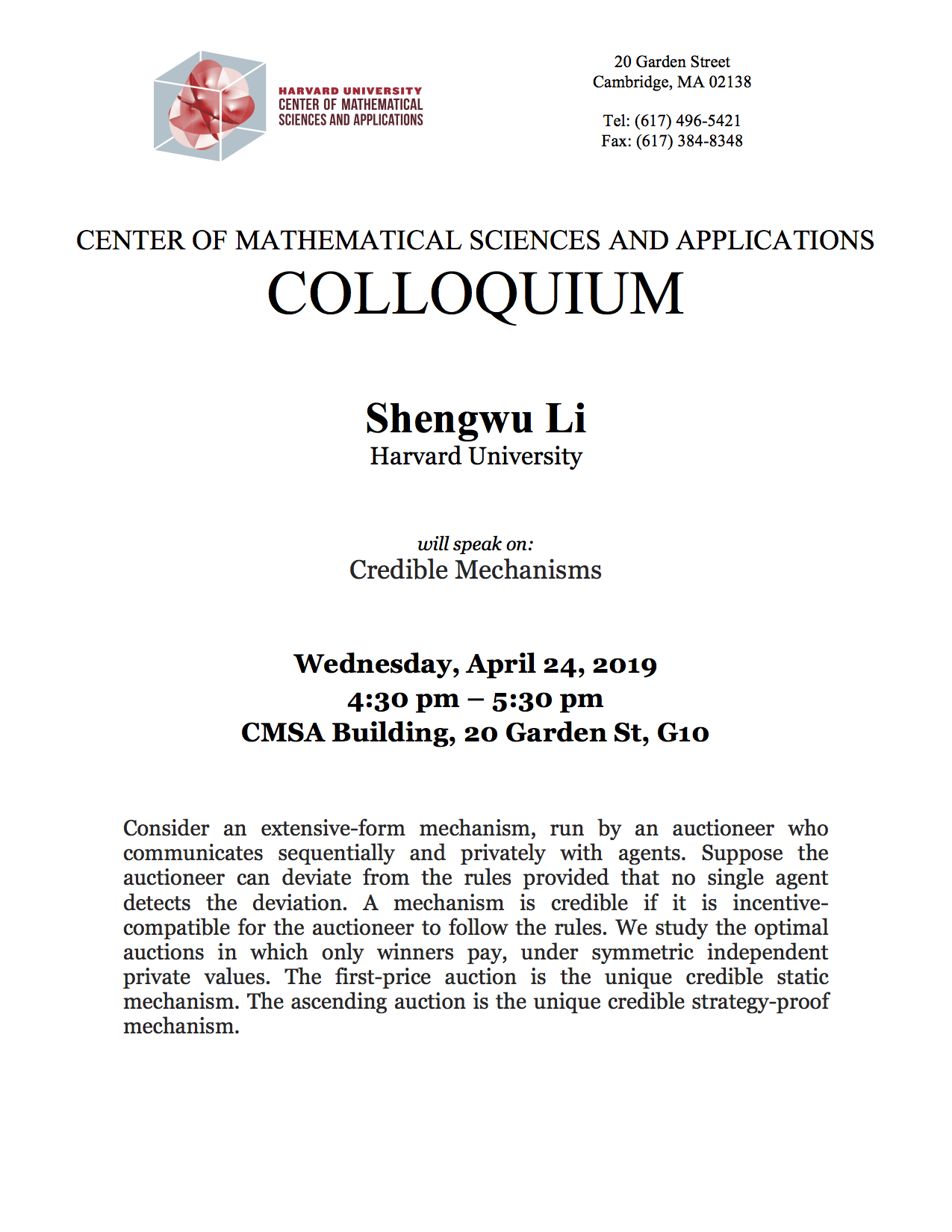 Colloquium