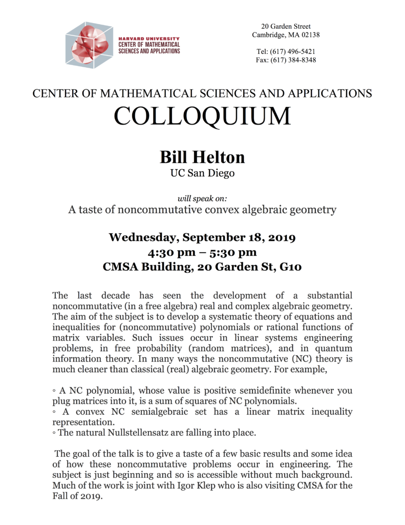 9/18/2019 Colloquium