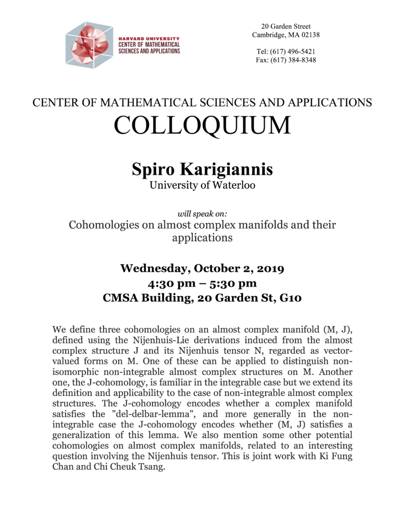 10/2/2019 Colloquium