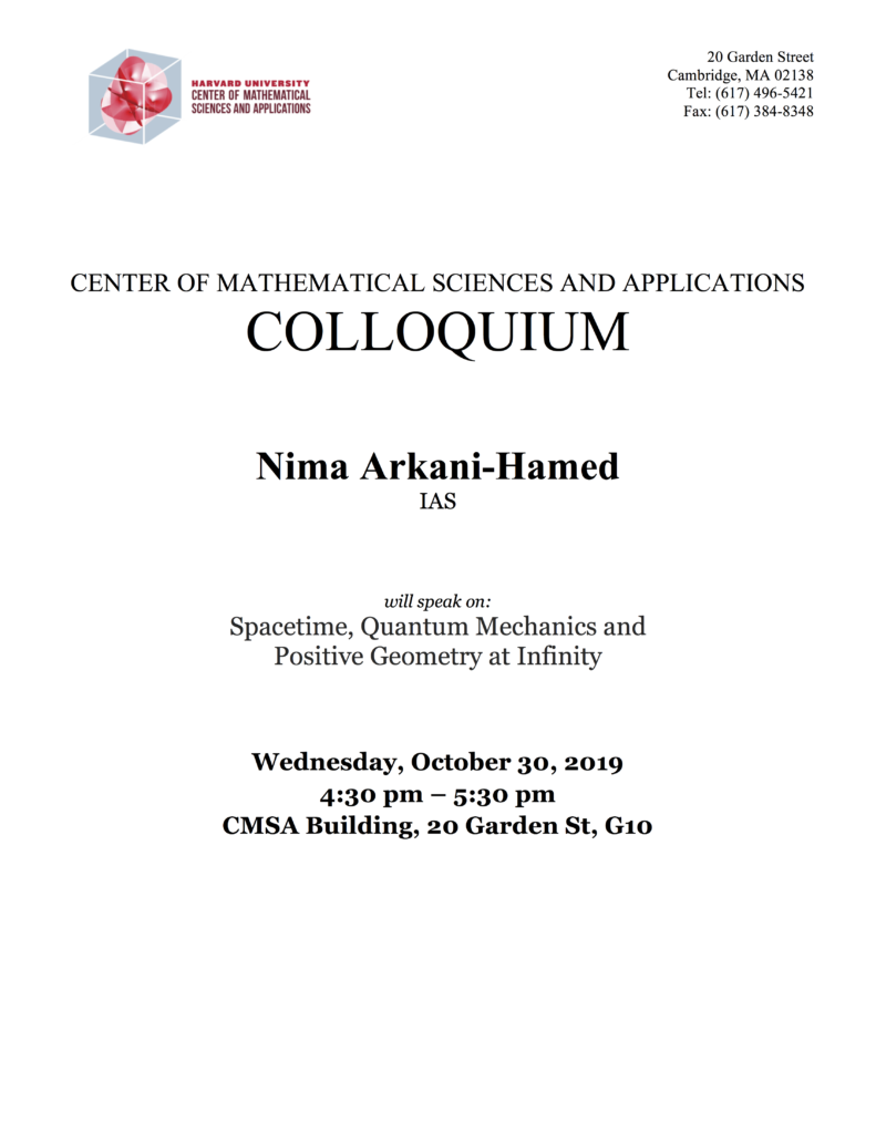 10/30/2019 Colloquium