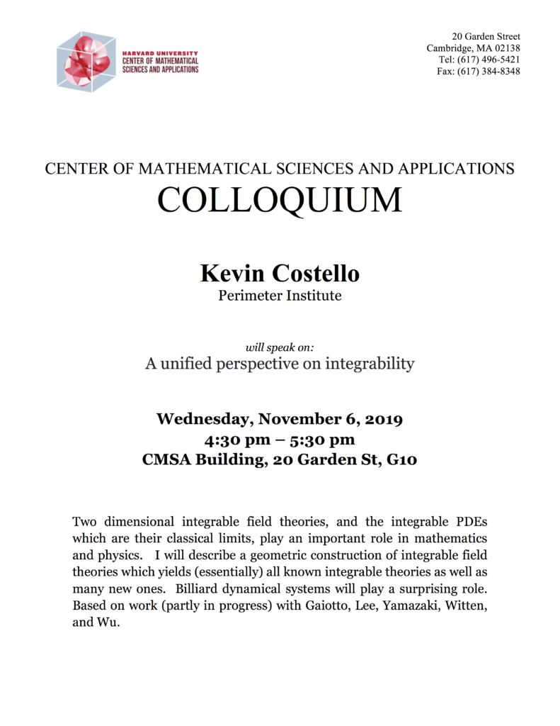 11/6/2019 Colloquium