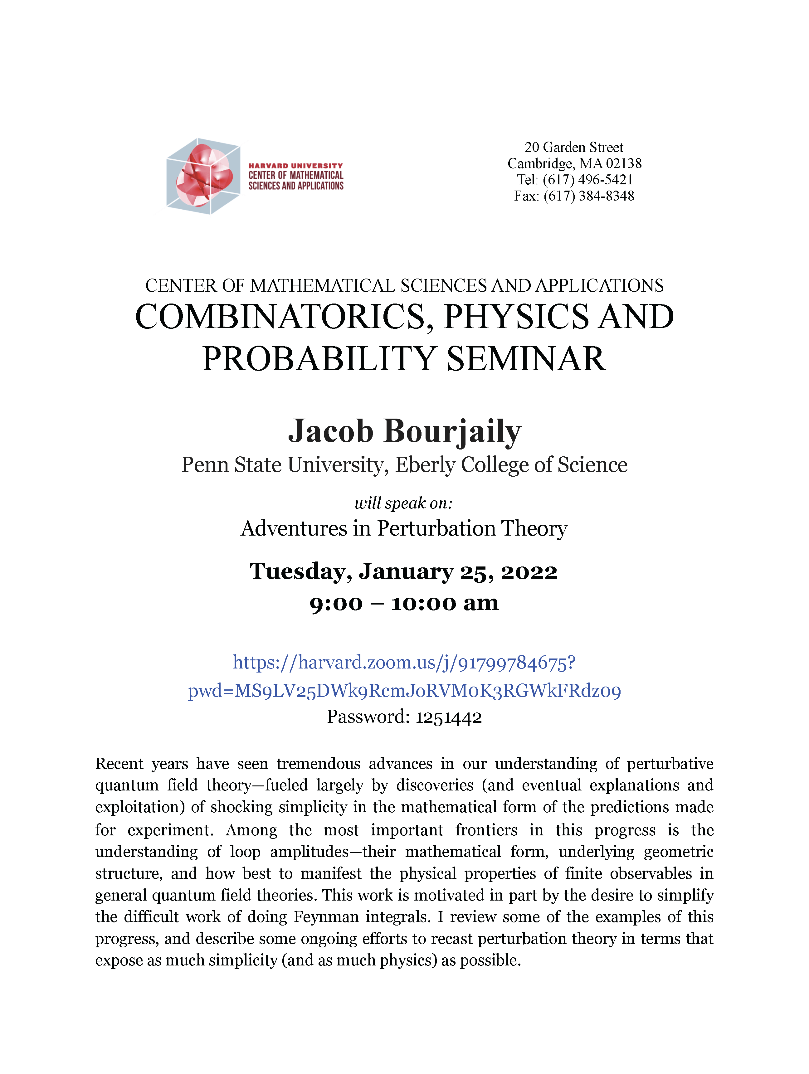CMSA-Combinatorics-Physics-and-Probability-Seminar-01.25.2022-1