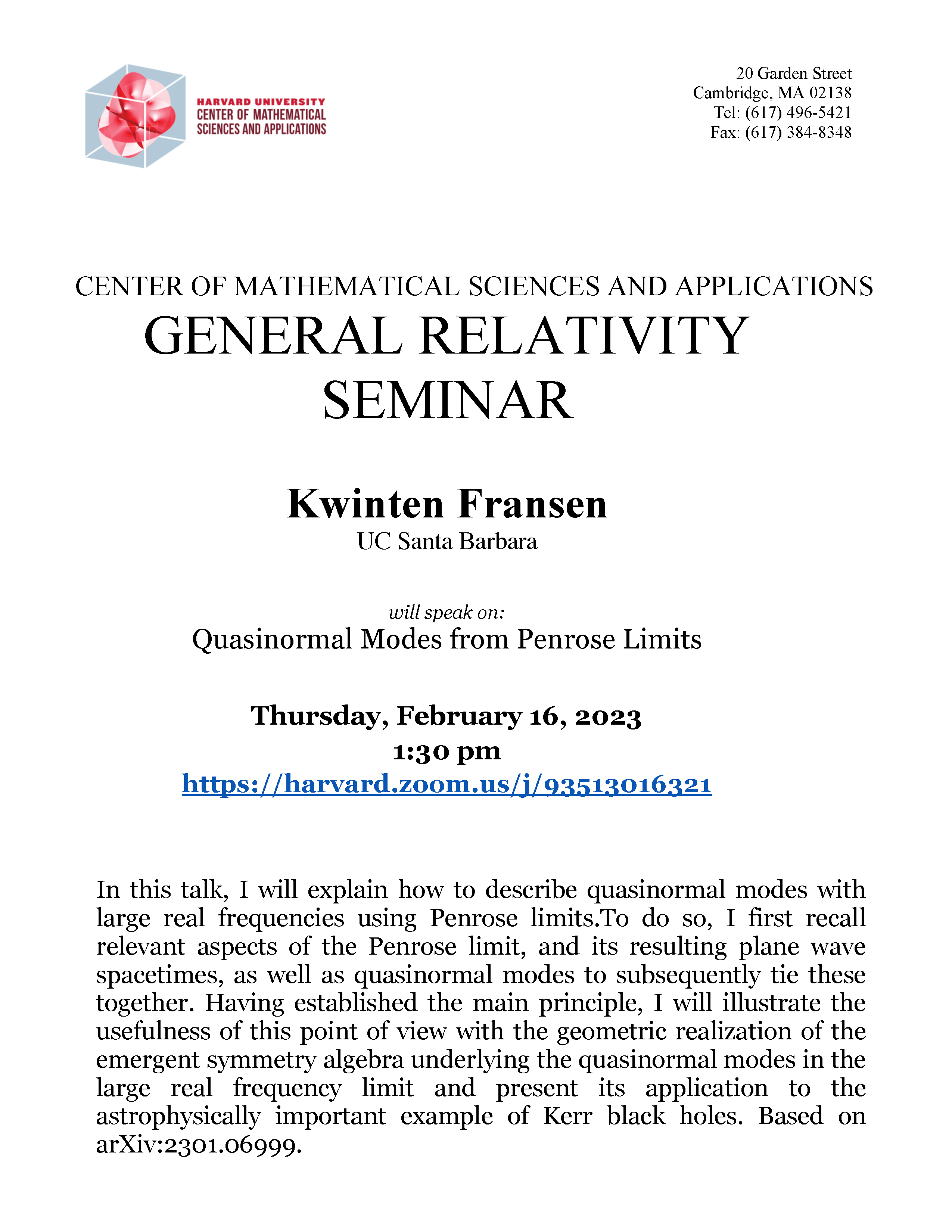 CMSA GR Seminar 02.16.23