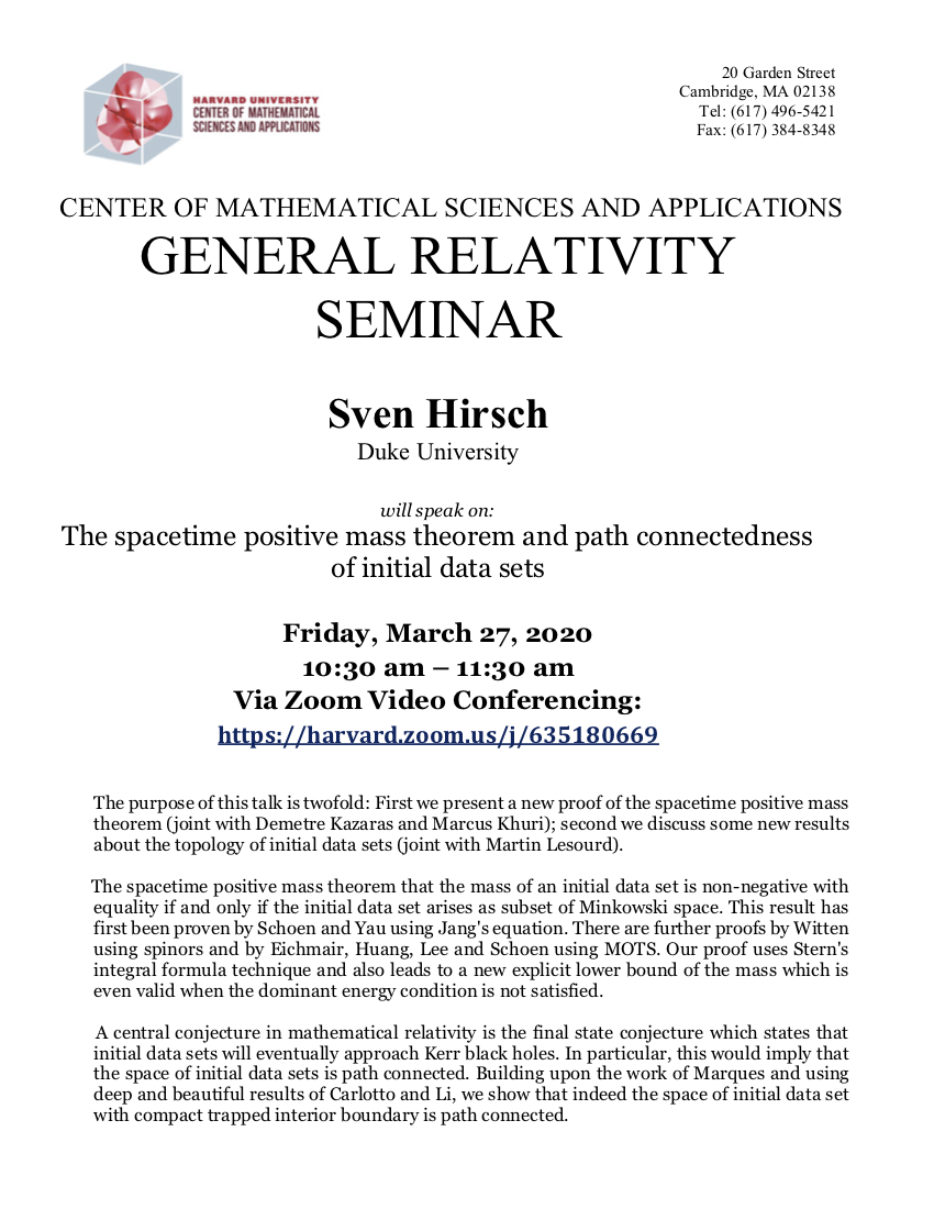 CMSA-GR-Seminar-03.27.20