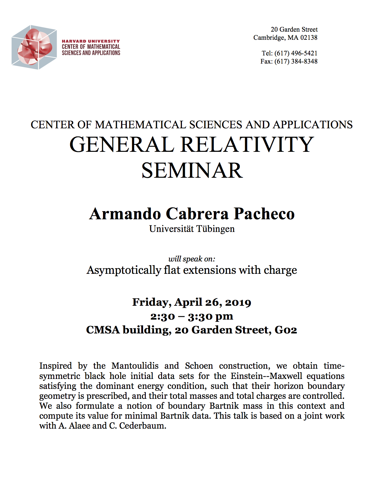General Relativity Seminar