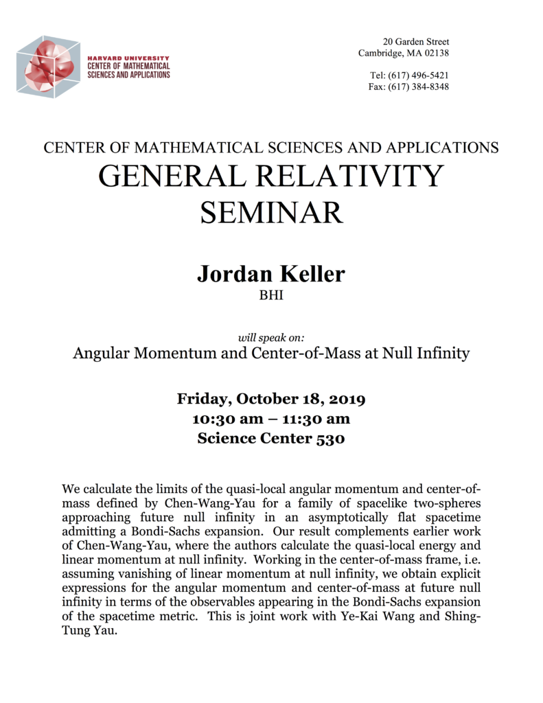 10/18/2019 General Relativity