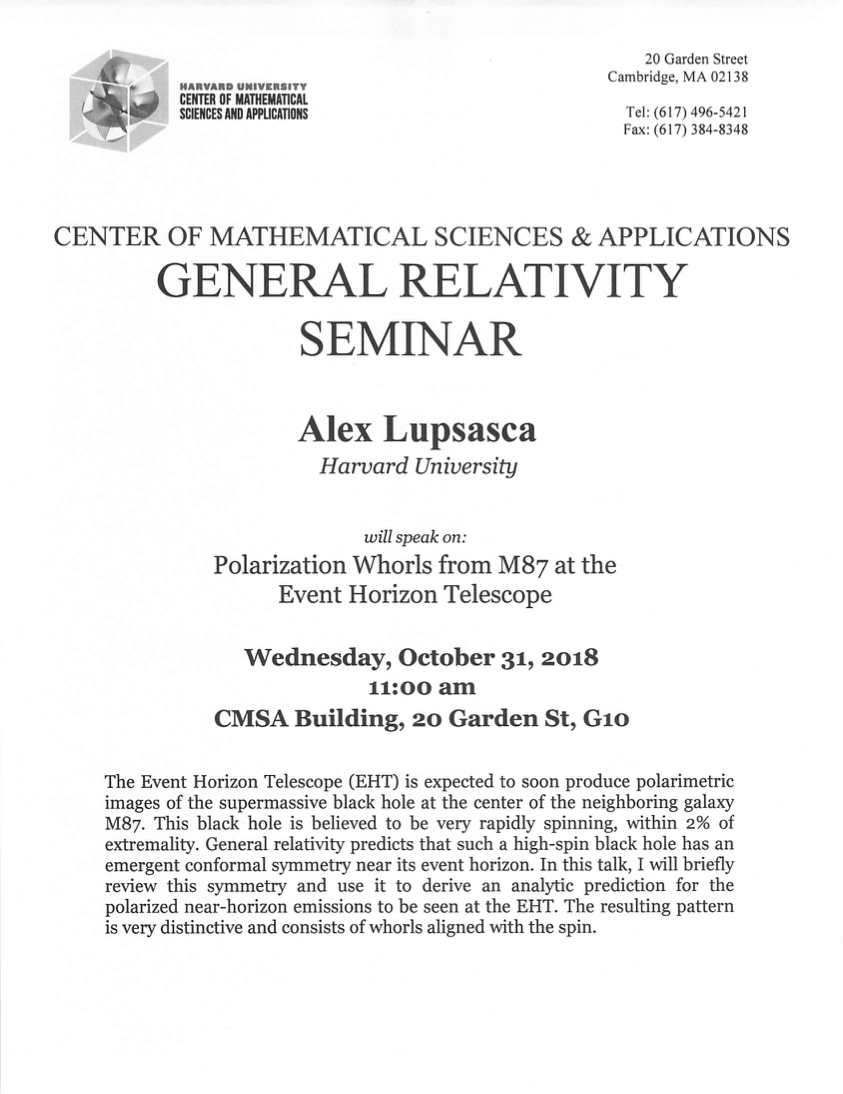 CMSA-GR-Seminar-103118