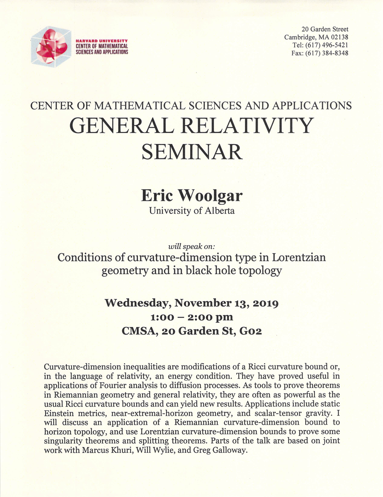 CMSA-GR-Seminar-11.13.19