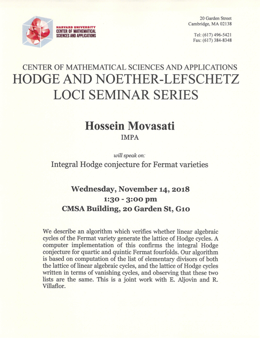 CMSA-HNLL-Seminar-111418