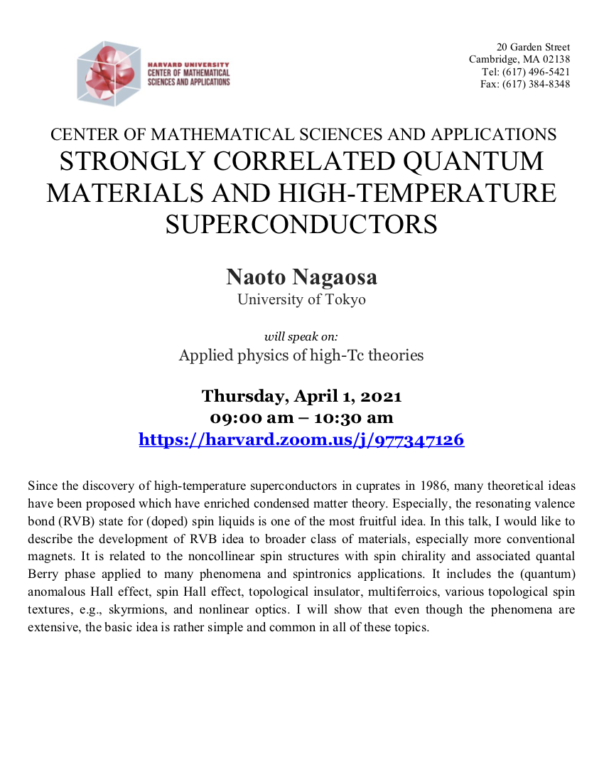 4/1/2021 Strongly Correlated Quantum Materials