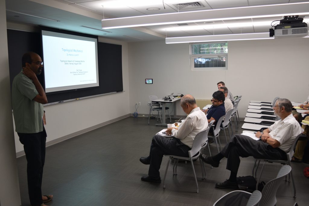 Photos of Kickoff Workshop on Topology and Quantum Phases of Matter