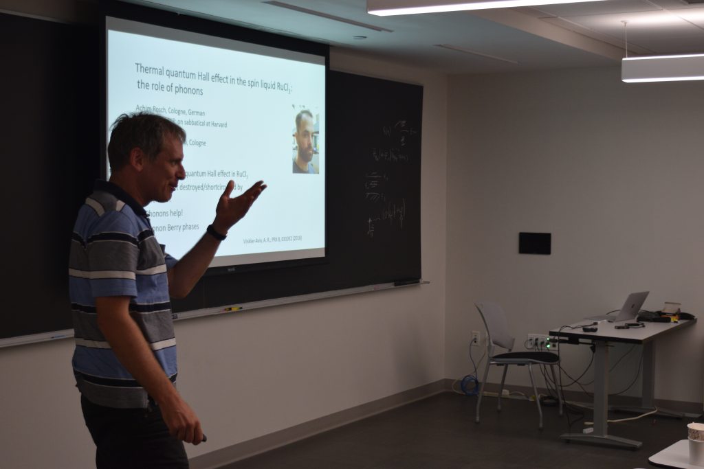 Photos of Kickoff Workshop on Topology and Quantum Phases of Matter