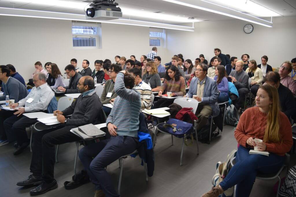 Participants paying attention Workshop on Morphogenesis: Geometry and Physics