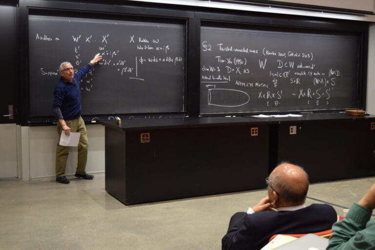 Photos from the Conference on Differential Geometry, Calabi-Yau theory and General Relativity: A conference in honor of the 70th Birthday of Shing-Tung Yau