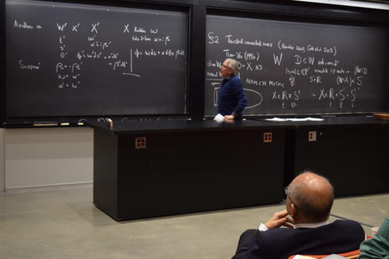 Photos from the Conference on Differential Geometry, Calabi-Yau theory and General Relativity: A conference in honor of the 70th Birthday of Shing-Tung Yau