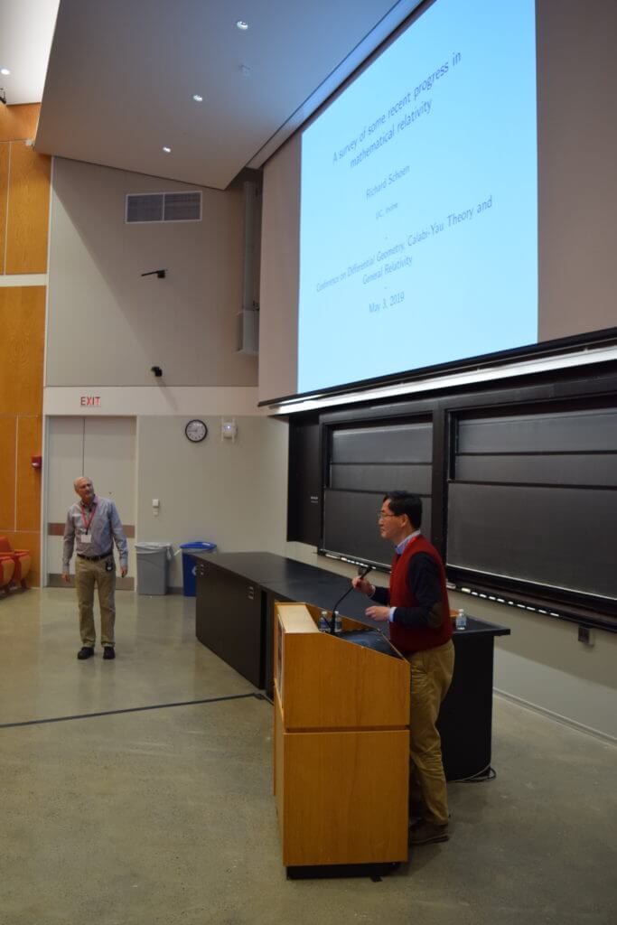 Photos from the Conference on Differential Geometry, Calabi-Yau theory and General Relativity: A conference in honor of the 70th Birthday of Shing-Tung Yau