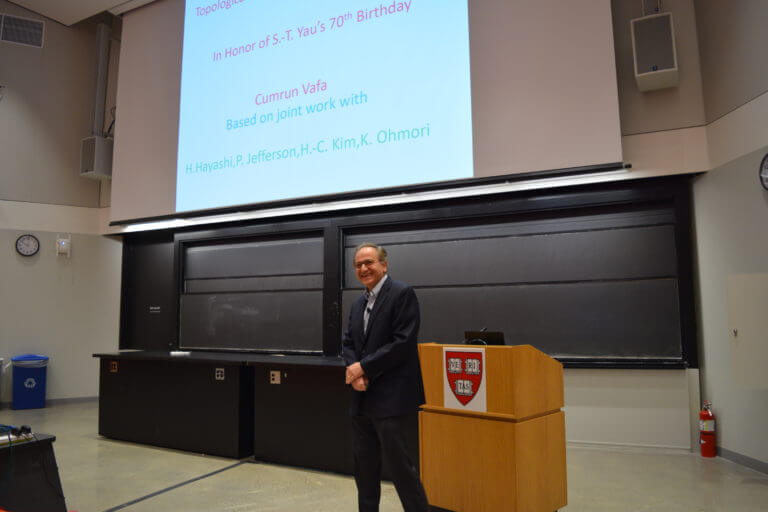 Photos from the Conference on Differential Geometry, Calabi-Yau theory and General Relativity: A conference in honor of the 70th Birthday of Shing-Tung Yau