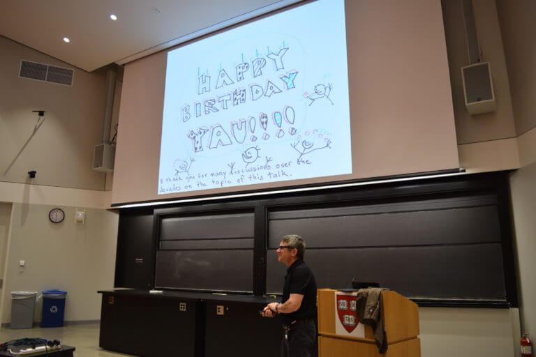 Photos from the Conference on Differential Geometry, Calabi-Yau theory and General Relativity: A conference in honor of the 70th Birthday of Shing-Tung Yau