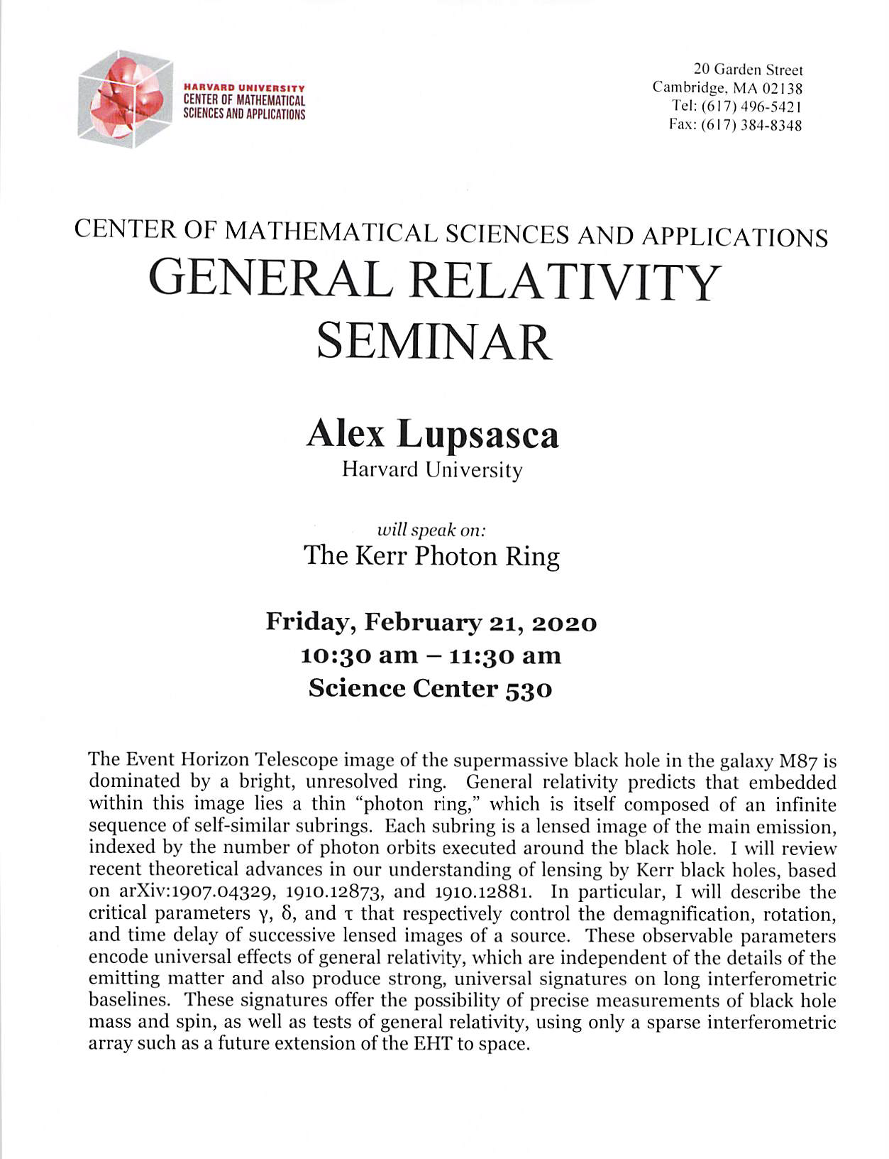 General.Relativity.Seminar.02.21.2020