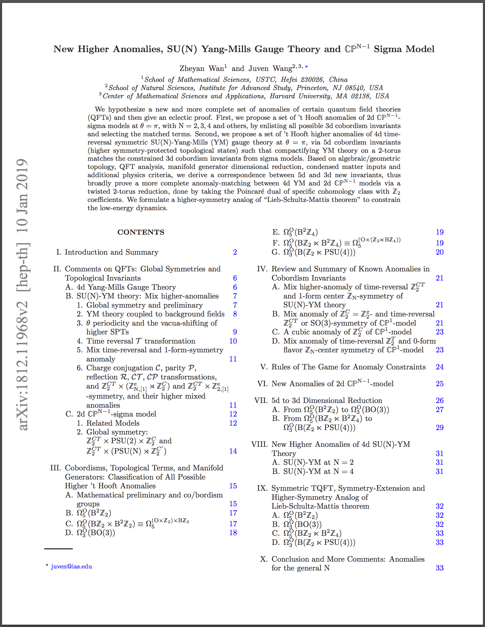 New Publications by Juven Wang2