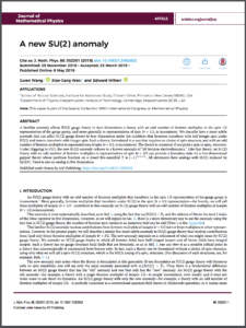 More publications by Juven Wang in Mathematical Physics and Physical Review D