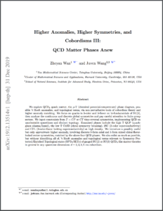 New Publications by Juven Wang