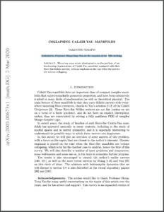 Collapsing Calabi-Yau Manifolds -Dedicate to Professor Shing-Tung Yau on his 70th birthday occasion
